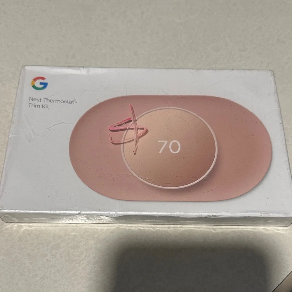 Google Nest Thermostat Trim Kit in Soft Pink